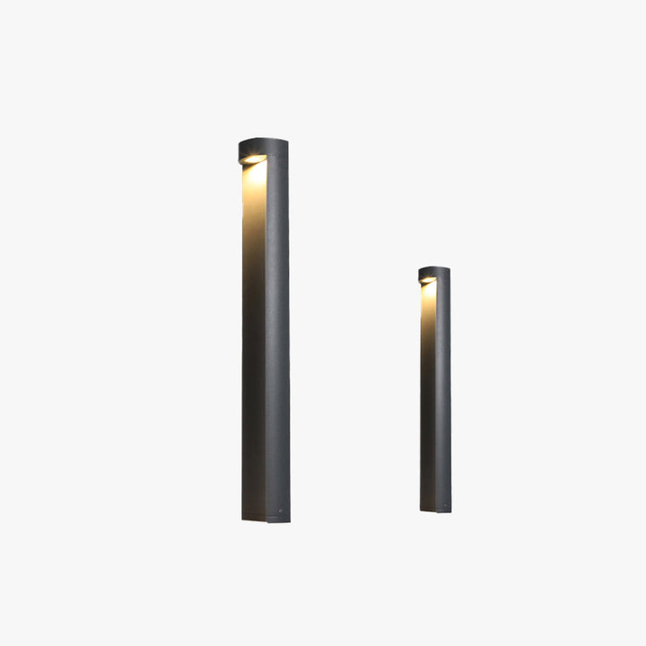 Ray Moderne Lampadaire Extérieur LED Noir Métal/Verre Jardin Couloir - Neutralighting
