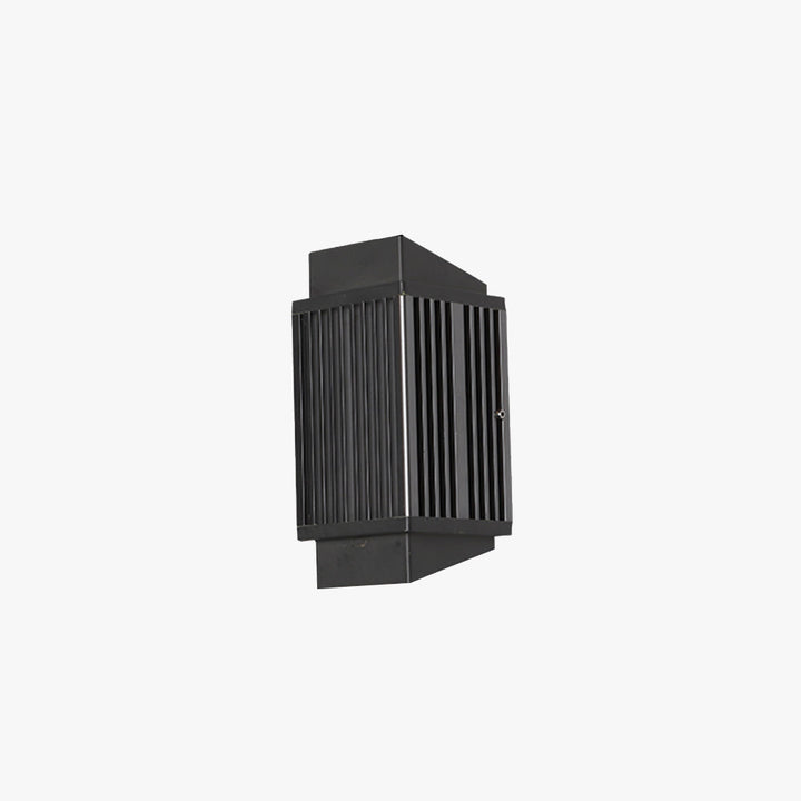 Ray Applique Murale Rectangulaire Moderne, Métal/Acrylique, Noir, Extérieur - Neutralighting