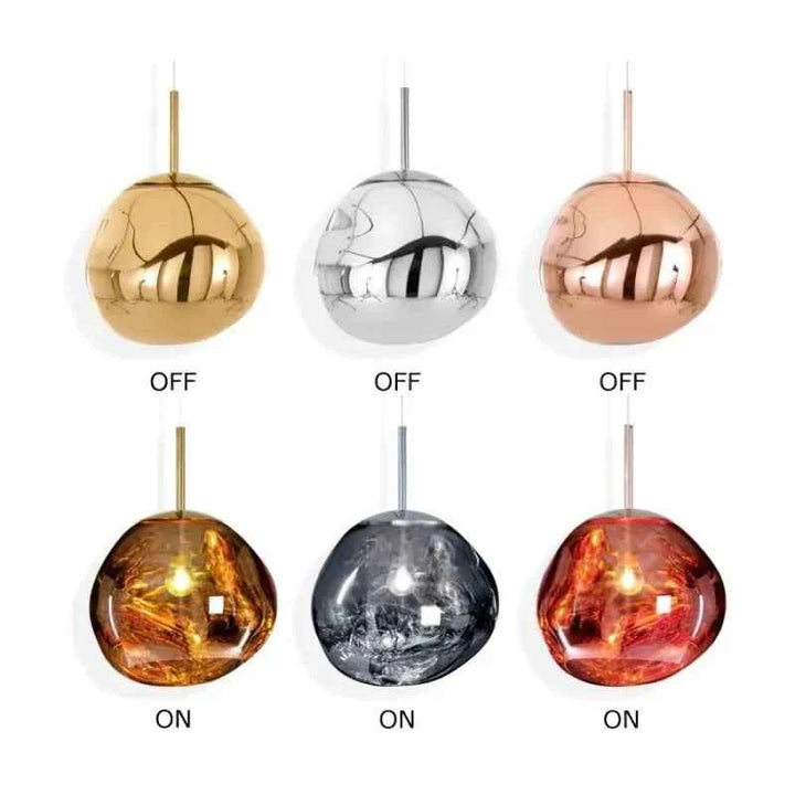 Milo Suspension Moderne en Verre Coloré Irregulier - Neutralighting