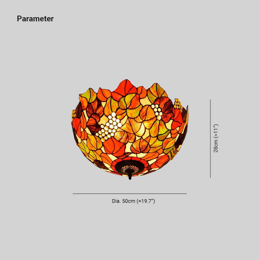Plafonnier Tiffany Verre LED V7