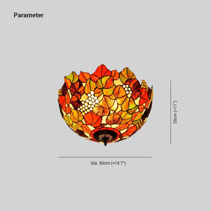 Plafonnier Tiffany Verre LED V7