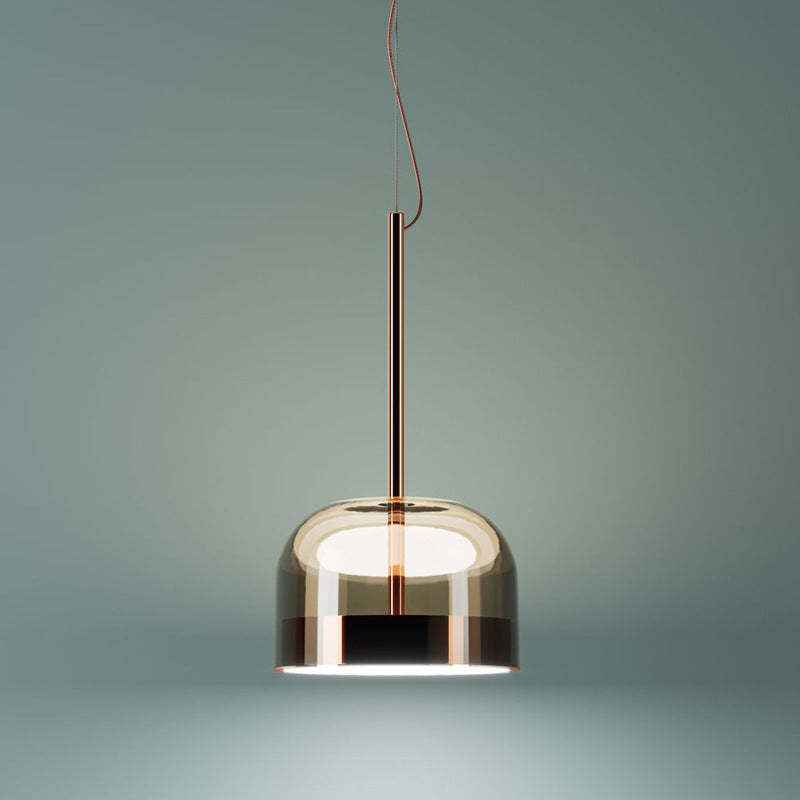 Valentina Suspension Nordique, Métal/Verre, Noir/Or, Salle à Manger - Neutralighting