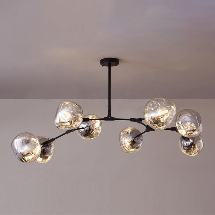 Valentina Suspension Globe Inhabituelle, Métal/Acrylique, Doré Rosé/Or/Chromé, Salon/Salle à Manger - Neutralighting