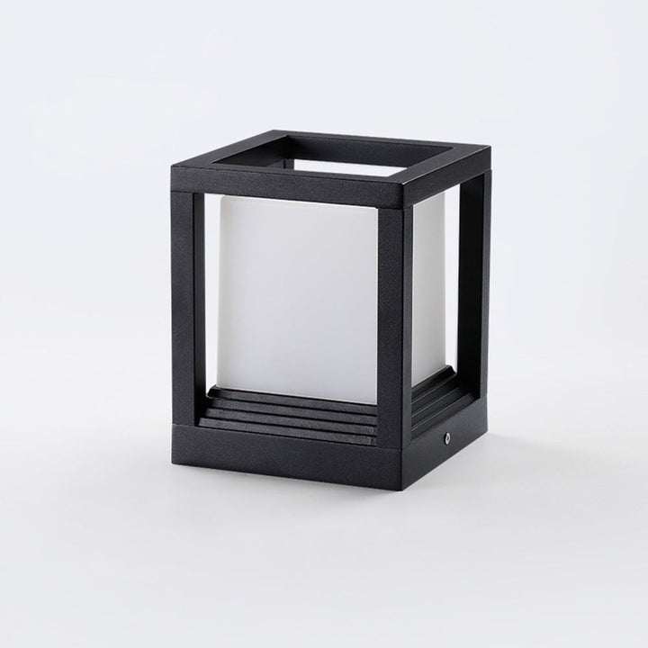 Ray Lampe Solaire Pilier Moderne, Métal, Noir, Allée - Neutralighting