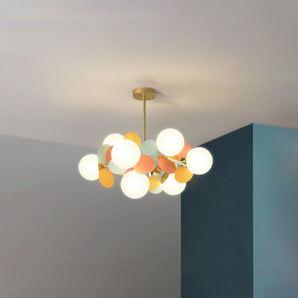 Nexen Plafonnier en forme de branche florale multicolore - Neutralighting