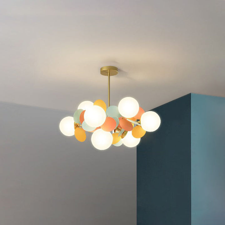 Nexen Plafonnier en forme de branche florale multicolore - Neutralighting