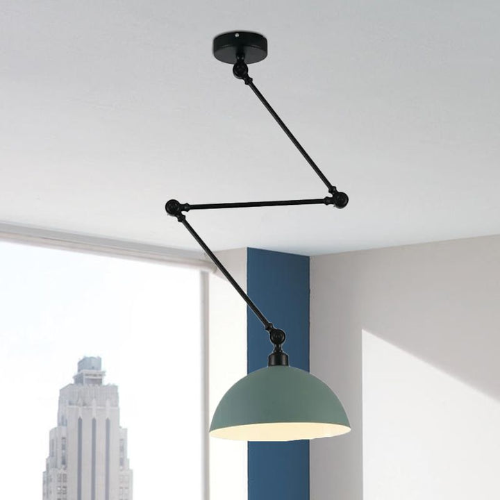 Aria Dôme Moderne LED Suspension Noir/Vert Métal Chambre à coucher - Neutralighting