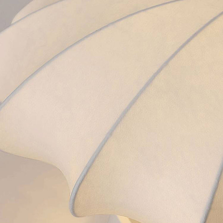 Ritta Ronde Moderne LED Plafonnier Blanc Tissu Salon Chambre à coucher - Neutralighting