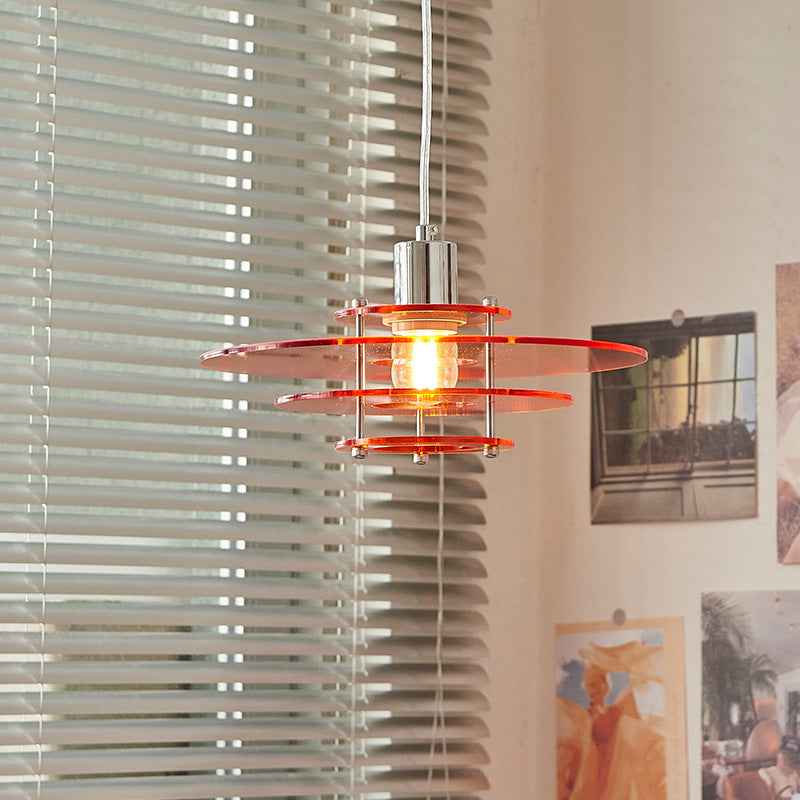 Suspension Arisha Acrylique Blanc LED