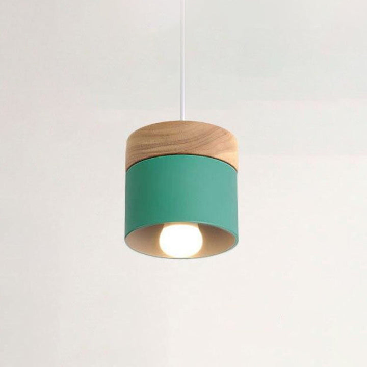 Valentina Suspension LED Macaron Nordique Métal/Bois Chambre - Neutralighting