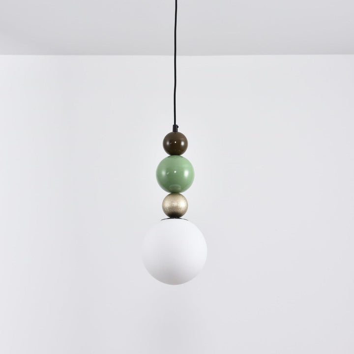 Eshaisra Nordic Art Rond Billes Empilage Verre Pendentif Lampe - Neutralighting