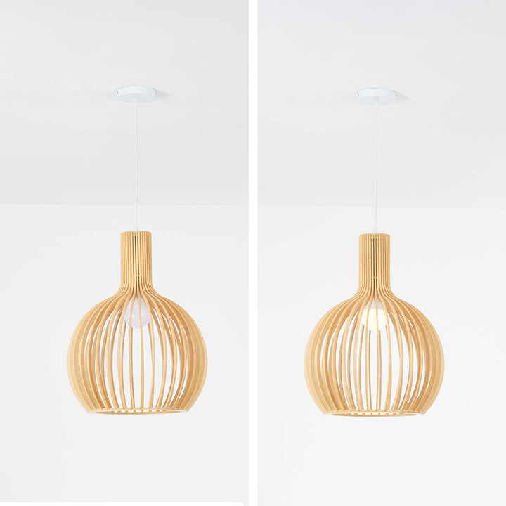 Inosa Suspension Design en Bois Sculpté Naturel Salle à Manger - Neutralighting