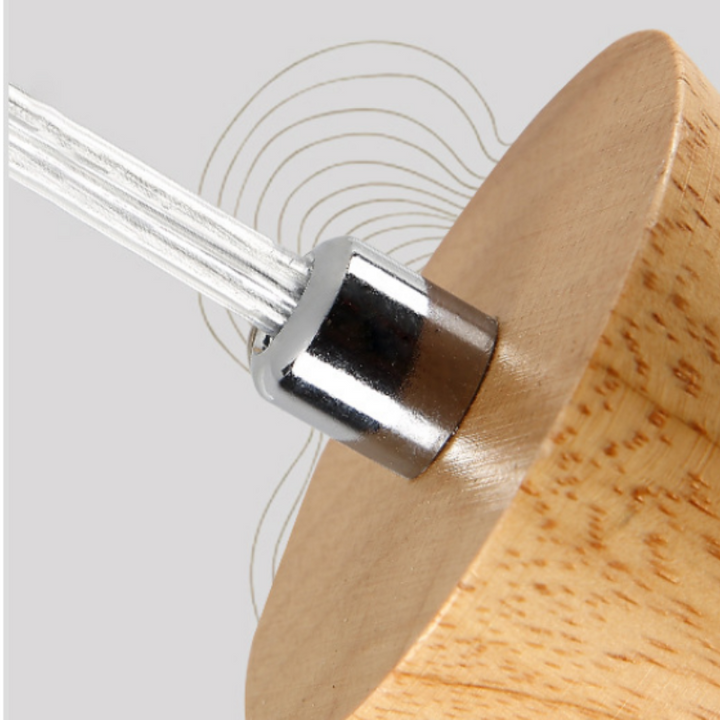 Valentina Verre Bolla Suspension en Bois/Noce - Neutralighting
