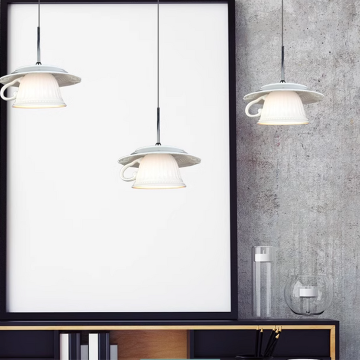 Valentina Europe du Nord Thé Tasse Céramique Suspension Salon - Neutralighting