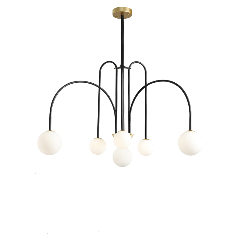 Valentina Moderne Lustre Métal Verre Salon Salle à Manger - Neutralighting