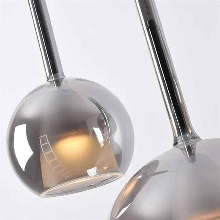 Valentina Moderne Sphère LED Suspension Verre Salle à Manger - Neutralighting