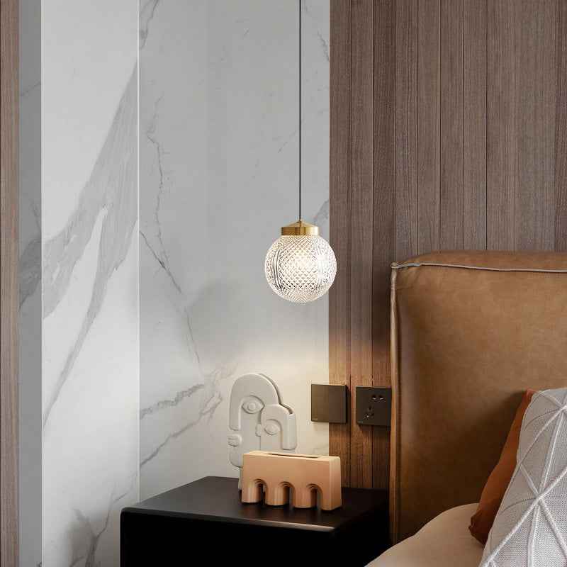 Valentina Suspension Globe Moderne, Métal/Verre, Or, Chambre - Neutralighting
