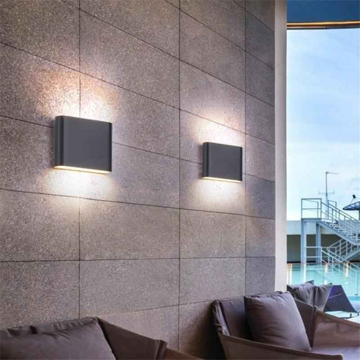Ray Applique Murale LED Moderne Minimaliste, Noir/Blanc, Cour - Neutralighting
