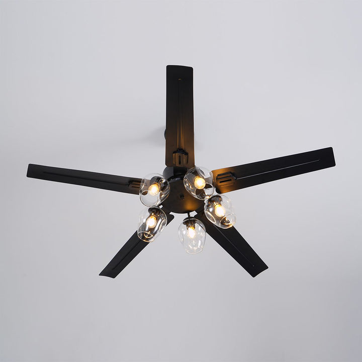 Zazoren Plafonnier Verre Noir Vintage - Neutralighting