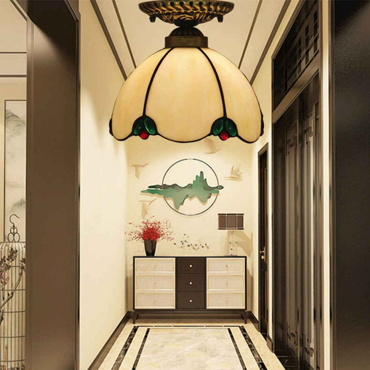 Plafonnier Tiffany en Verre – Ambiance Plafonnier