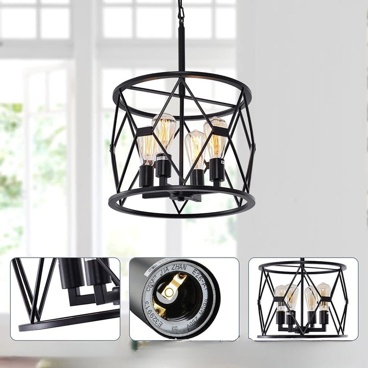 Silva Moderne Industriel LED Suspension Métal Salle À Manger - Neutralighting