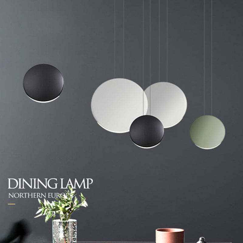 Valentina Suspension Ronde Simple, Métal/Résine, Noir/Vert/Brun/Gris/Blanc, Chambre à Coucher/Bureau - Neutralighting