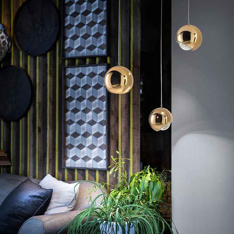 Valentina Design Moderne LED Luminaires Suspensions Or/Argent Chambre/Salon - Neutralighting