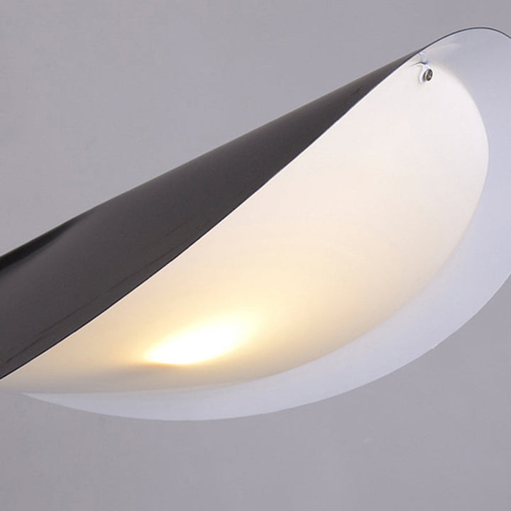 Ray Lampadaire Arche Moderne, Métal, Noir, Salon/Salle d&