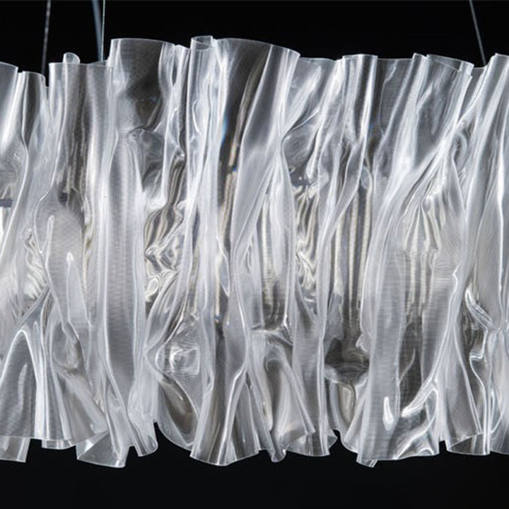Kristy Suspension Anneau Simple, Acrylique/Acier, Or/Blanc Chambre - Neutralighting