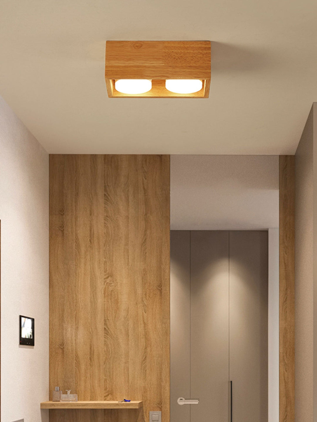Eliza Minimaliste Bois Plafonnier Lumière - Neutralighting