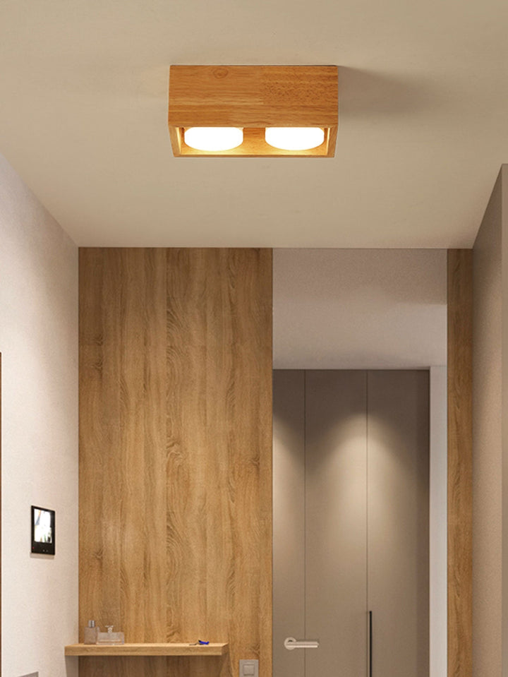 Eliza Minimaliste Bois Plafonnier Lumière - Neutralighting