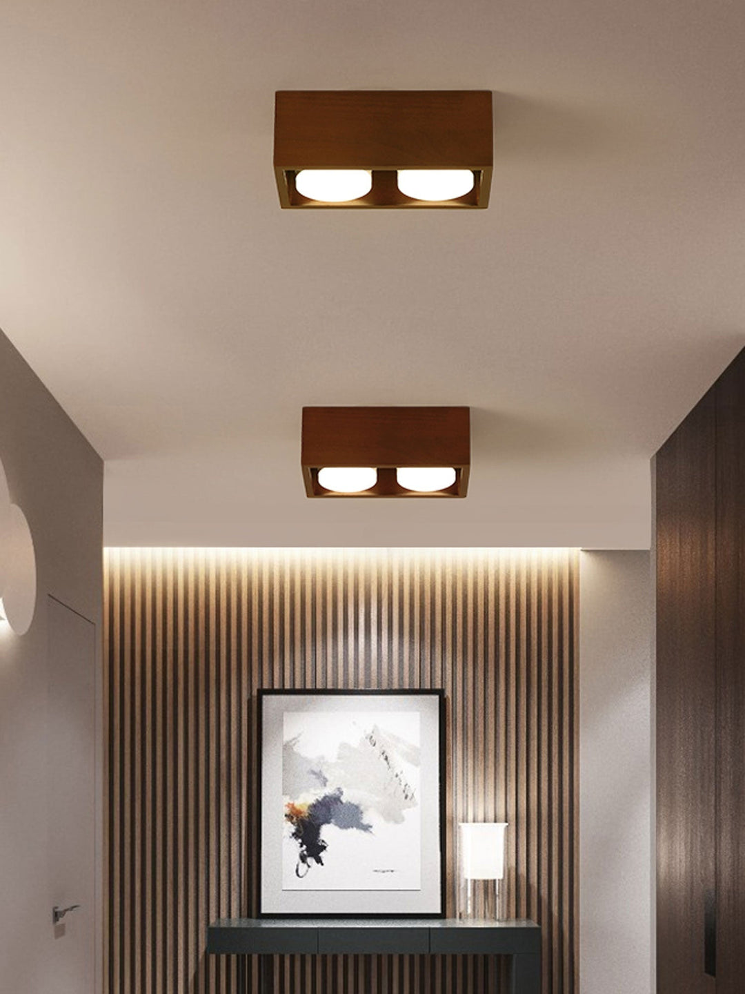 Eliza Minimaliste Bois Plafonnier Lumière - Neutralighting