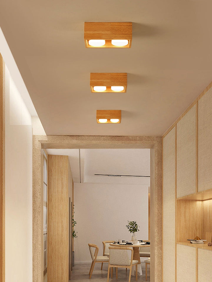 Eliza Minimaliste Bois Plafonnier Lumière - Neutralighting