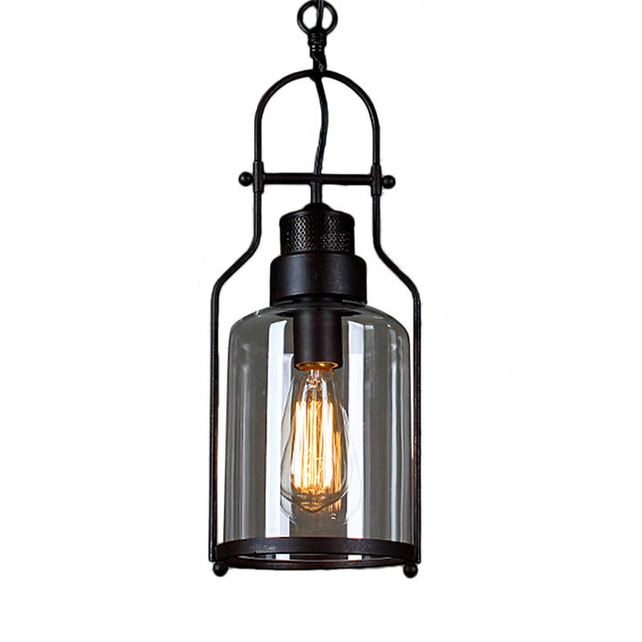 Epoch LED Suspension Noir Rouille Verre Métal Chambre à coucher - Neutralighting
