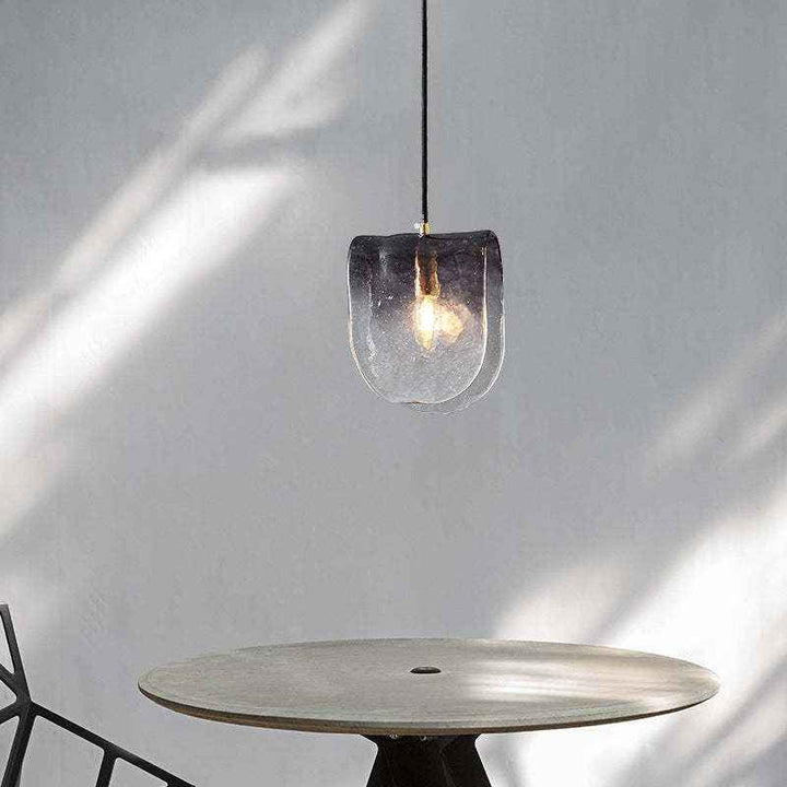 Valentina Suspension Contemporaine Métal/Verre Noir Salon - Neutralighting