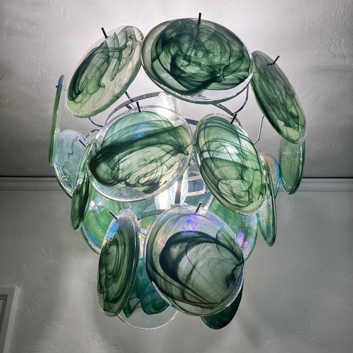 Camisa Lustre Couches de Disques en Verre Murano - Neutralighting
