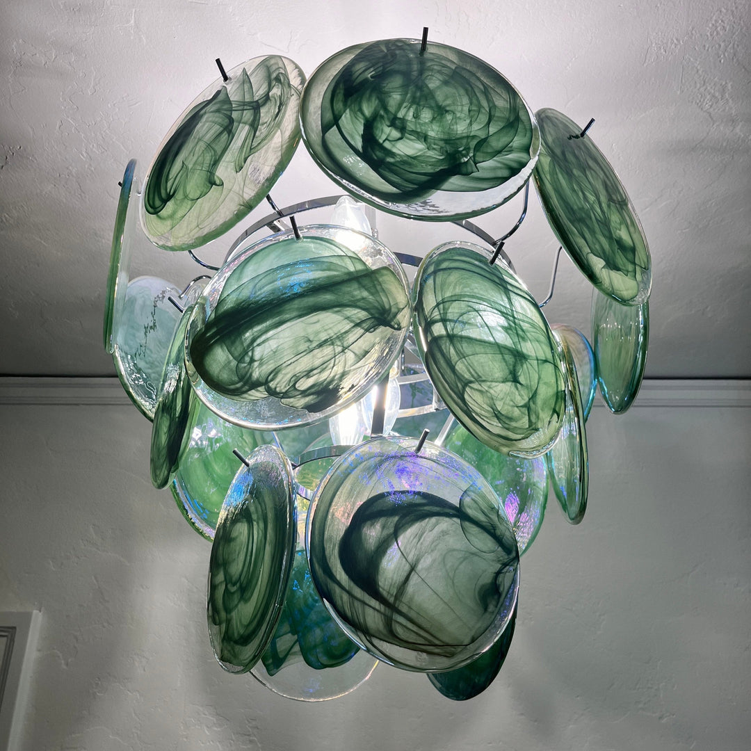 Camisa Lustre Couches de Disques en Verre Murano - Neutralighting