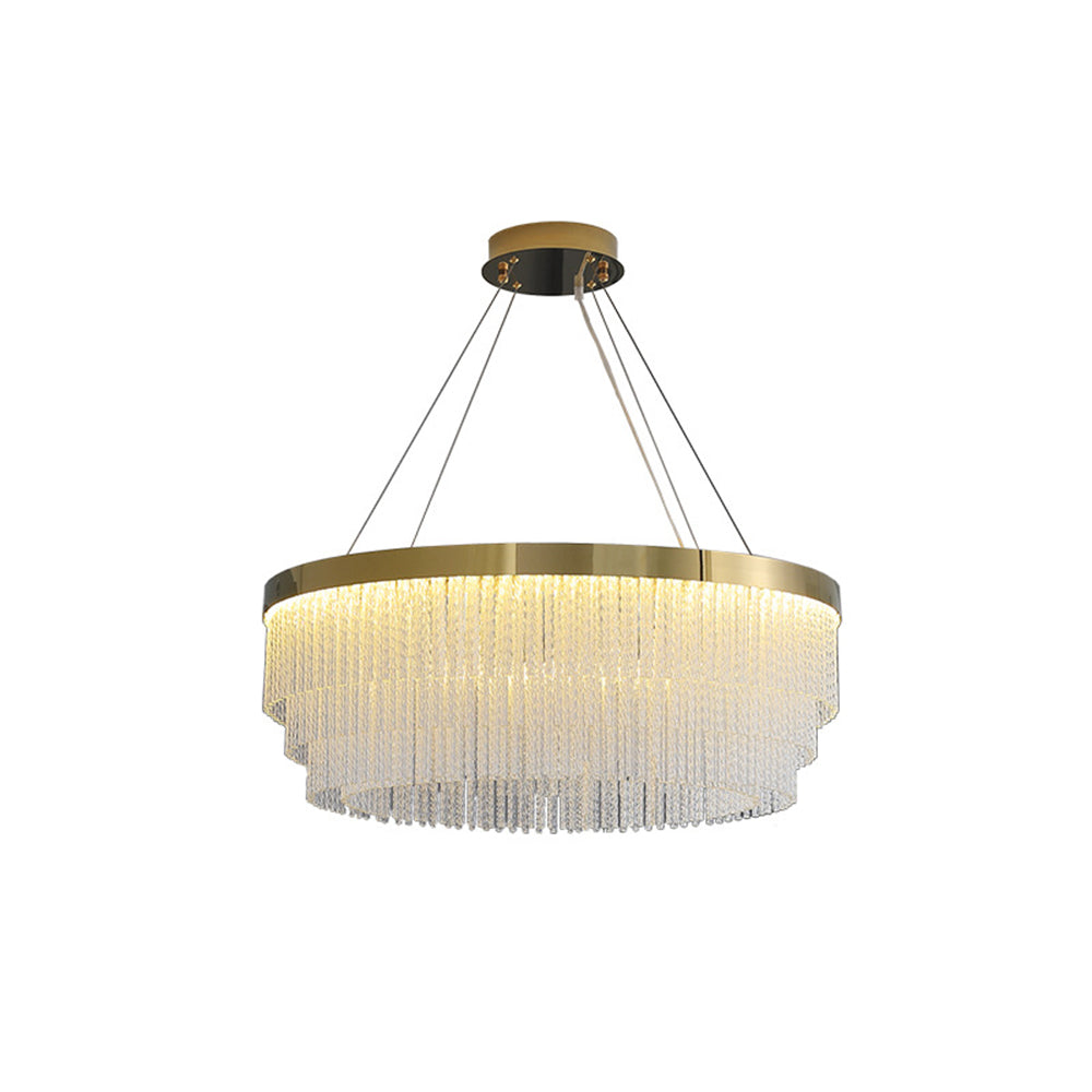 Arisha Suspension Ronde Moderne, Métal, Doré, Salon/Hôtellerie - Neutralighting