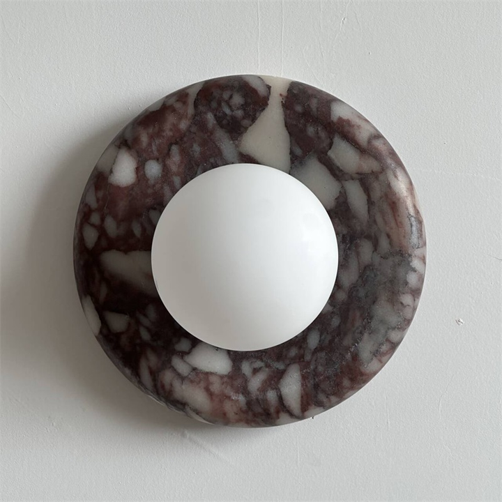 Bvlgari Applique Murale Moderne Minimaliste Evenir en Marbre Violet - Neutralighting