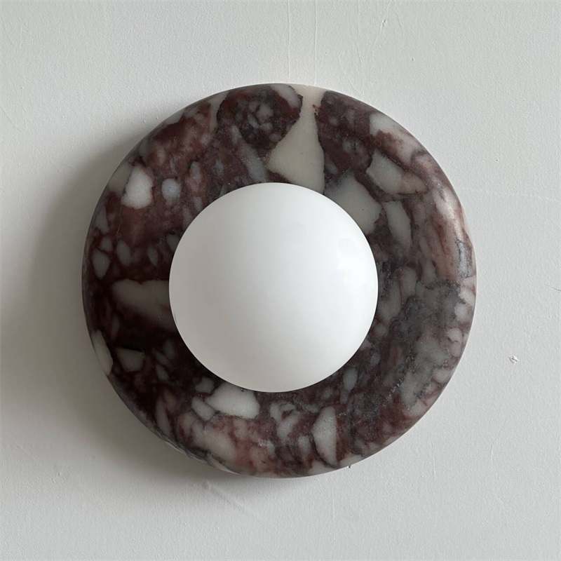 Bvlgari Applique Murale Moderne Minimaliste Evenir en Marbre Violet - Neutralighting