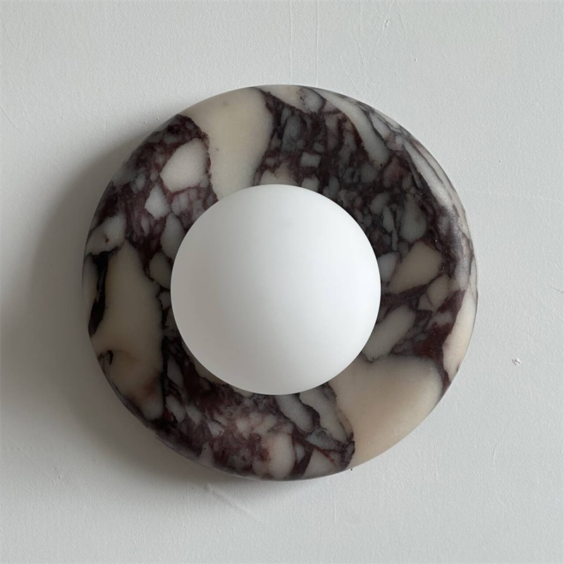 Bvlgari Applique Murale Moderne Minimaliste Evenir en Marbre Violet - Neutralighting