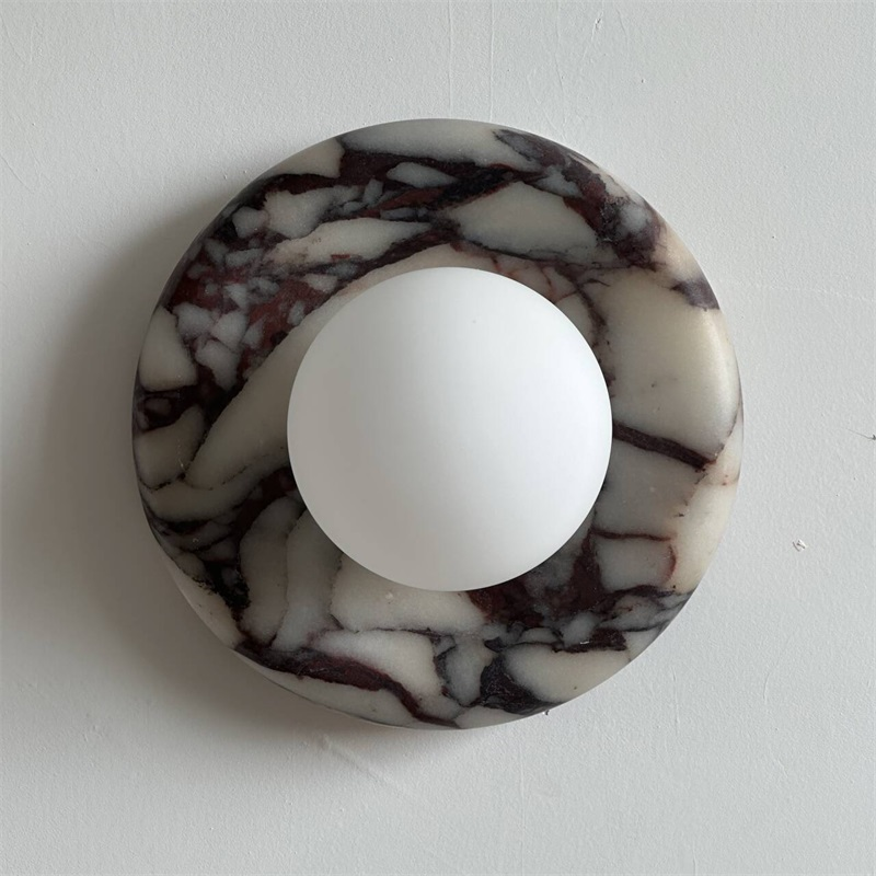 Bvlgari Applique Murale Moderne Minimaliste Evenir en Marbre Violet - Neutralighting