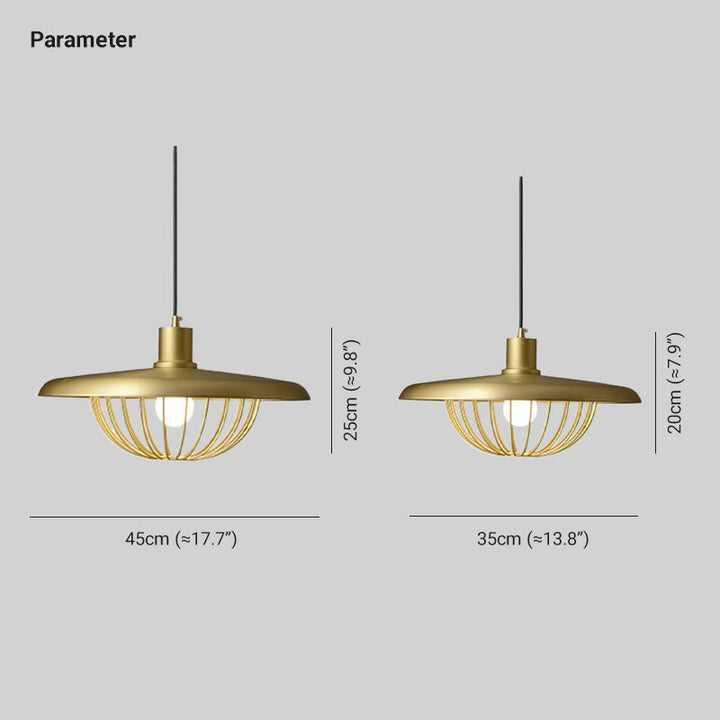 Arisha Suspension Ronde Moderne LED Luxe Métal, Or/Gris/Noir/Marron/Bois, Salon - Neutralighting