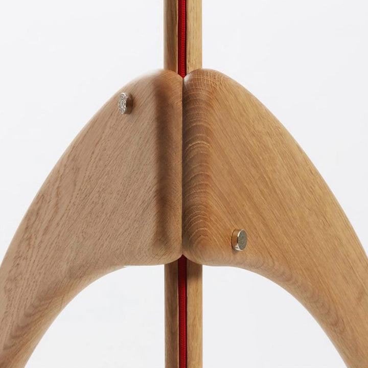 Ritta Lampadaire Rond Vintage Bois/Tissu Bois/Noyer, Salon - Neutralighting