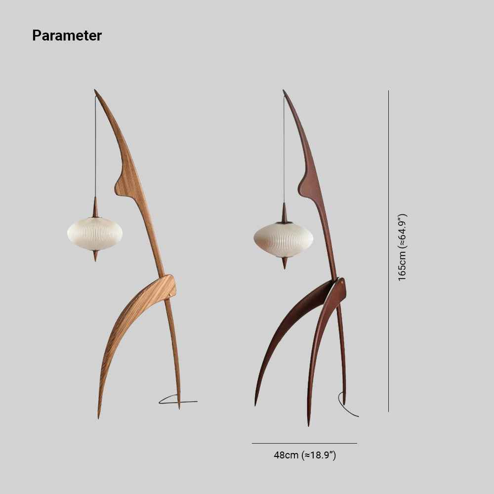 Lampadaire Ritta Bois Blanc LED