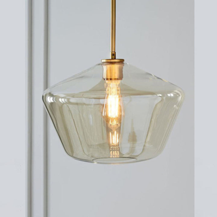 Valentina Suspension Moderne, Verre, Clair/Ambre, Chambre/Salle de Bain - Neutralighting