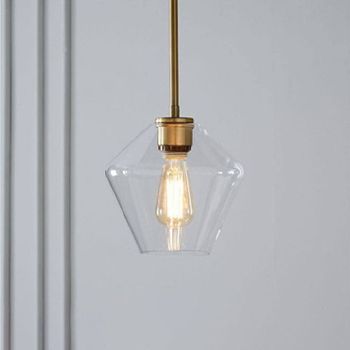 Valentina Suspension Moderne, Verre, Clair/Ambre, Chambre/Salle de Bain - Neutralighting