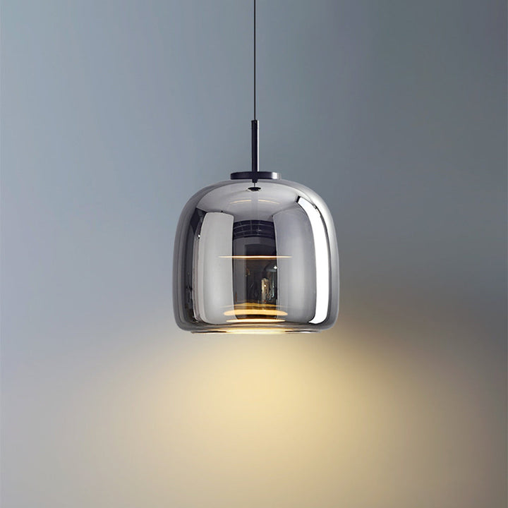 June Suspension Cylindre Moderne Verre. Claire/Grise Fumée/Ambre - Neutralighting