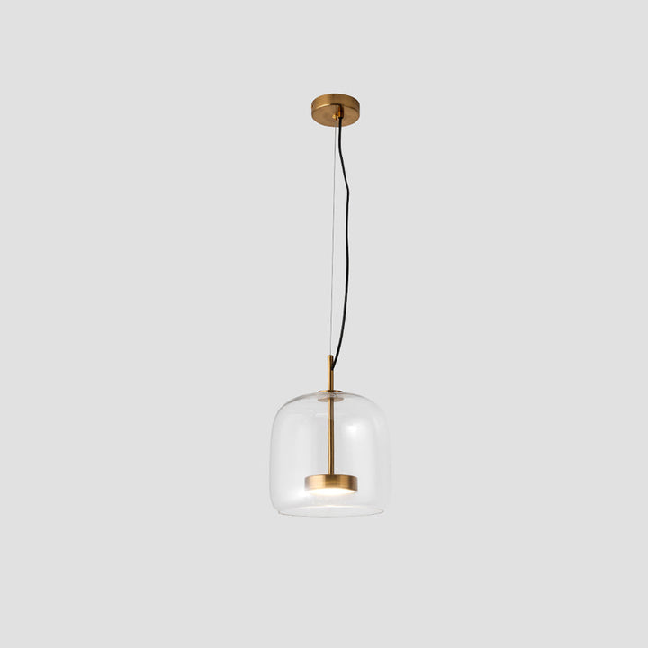 June Suspension Cylindre Moderne Verre. Claire/Grise Fumée/Ambre - Neutralighting