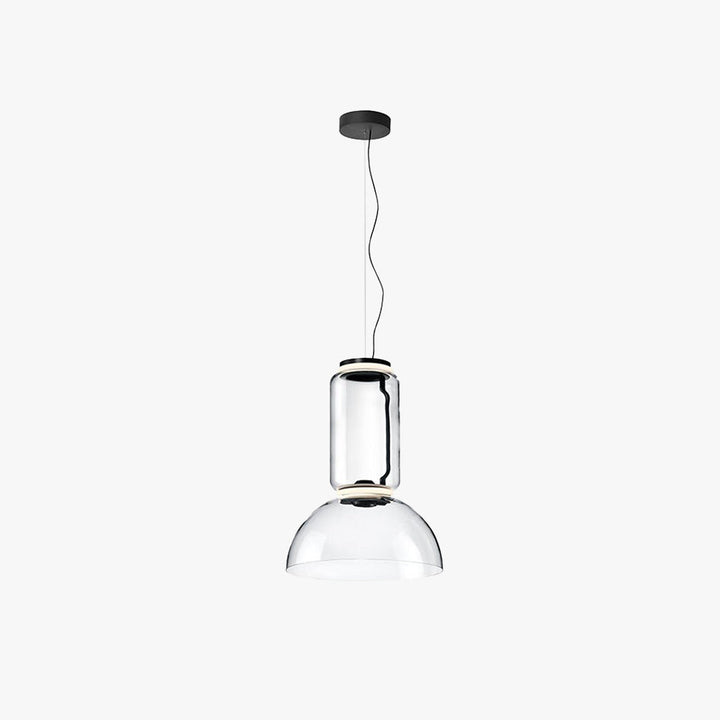 Valentina Luminaires Suspensions LED Cylindre Minimalisme Métal/Verre Transparent Salon/Chambre à Coucher - Neutralighting